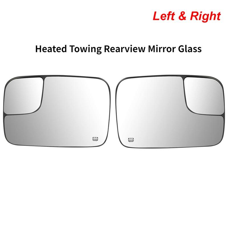 Heated Towing Rearview Mirror With Blind Spot Corner Glass For Dodge Ram 1500 2500 3500 Car Door Side Mirror Glass