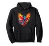 Rising Fire Phoenix Design Hoodie
