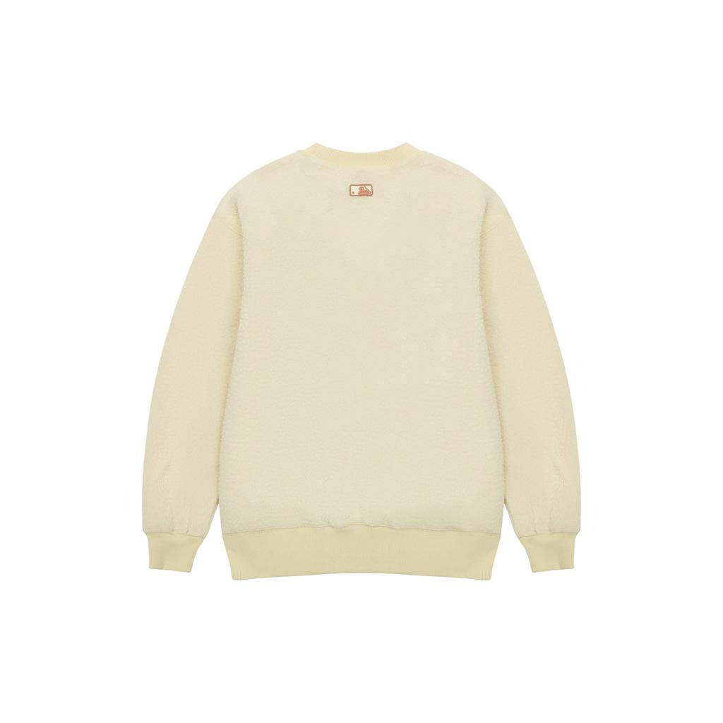 MLB San Francisco Giants, Thickened And Fleece Lined Crew Neck Pullover Sweatshirt Unisex Light Yellow 3AMTB0726-14YEL