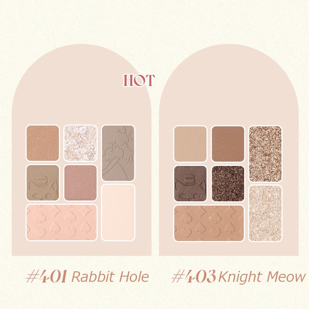 HOLD LIVE Midsummer Garden Eyeshadow Palette Wonderland Eyeshadow 12.9g - #403 Knight Meow
