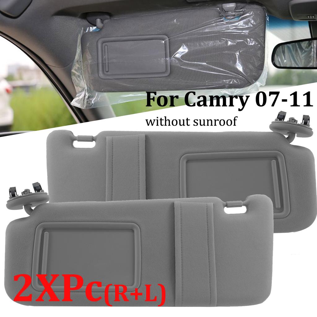 Gray  Car Sun Visor Sunshade For Toyota Camry 2007 2008 2009 2010 2011Driver Passenger side Right Left Organizer  7432006780B0