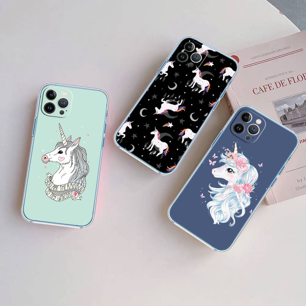 Cartoon Unicorn Phone Case for Motorola G14 G15 G24 G30 G31 G32 G34 G41 G42 G51 G52 G50 G60S G60 G62 G72 G71 G73 G84 G85 G200 E32