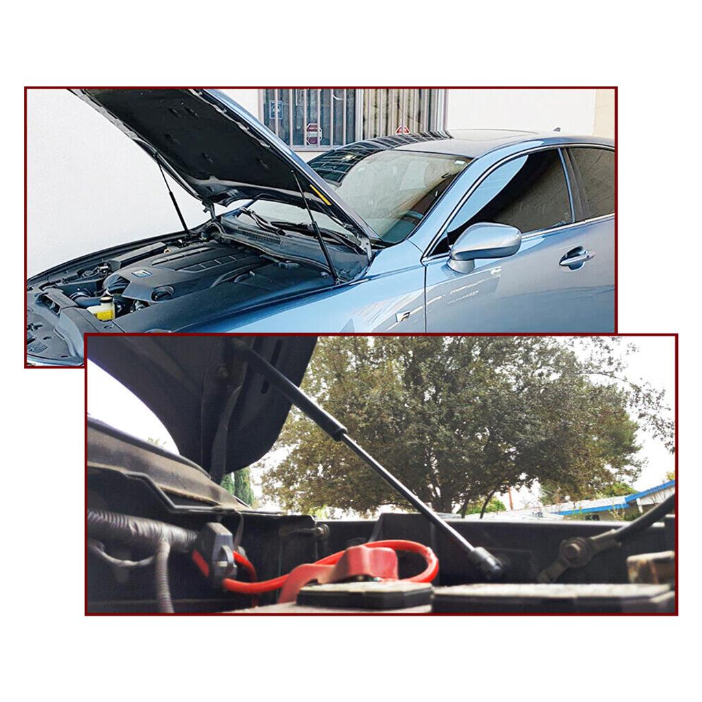 2pcs Front Bonnet Engine Hood Lift Support Gas Spring Struts s Bracket Arms Compatible for 997 987 99751155101