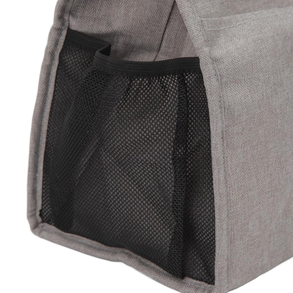 With Pockets Insulated Lunch Bag Reusable Thermal Insulation Lunch Box  for Picnic