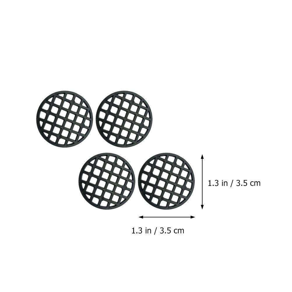 

1Set Flowerpot Pads Plastic Mesh Pot Hole Grid Round Bonsai Pot Bottom Cone Design Soil Leak Prevention Air Circulation Reusable чорний