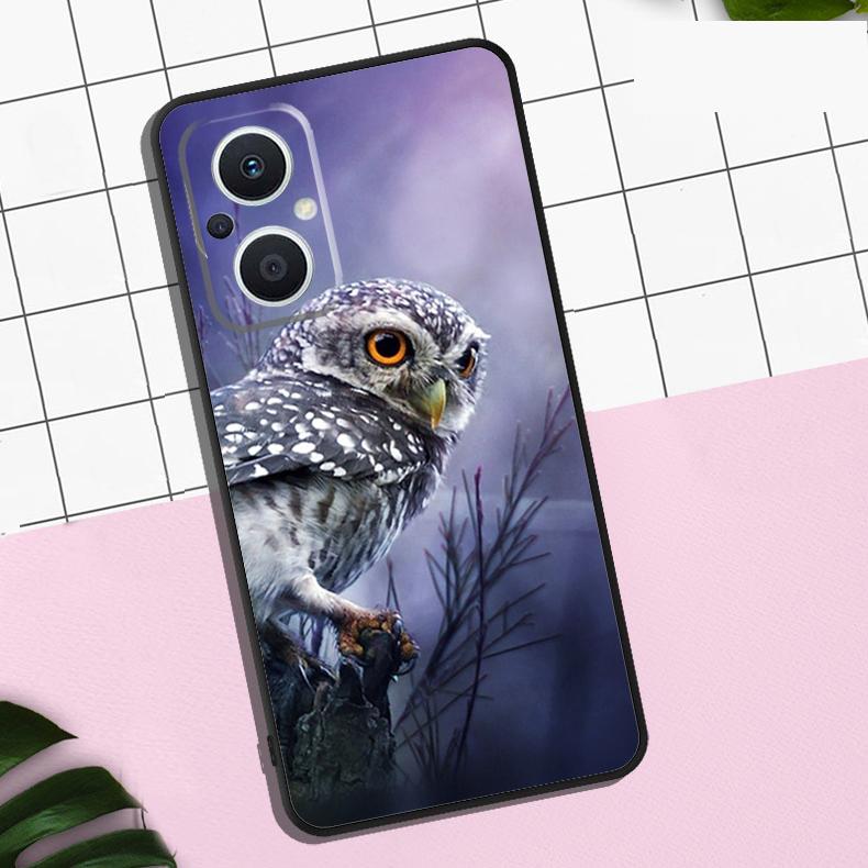 Cartoon Owl Case For OPPO Reno 11 12 13 F 8T 7 8 10 Pro OPPO Find X8 Pro X3 X6 Pro X5 Lite Cover Coque
