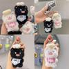 Fluffy Cat Keychain With Chef Costume Plush Toy For Anime Fans