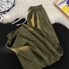 Solid Color Casual Pants Men's Spring and Autumn Trendy Brand Multi-pocket Wide-leg Overalls Men