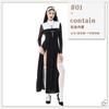 Halloween Adult Costume Cosplay Sexy Cross Nun Costume Mardi Gras Costume