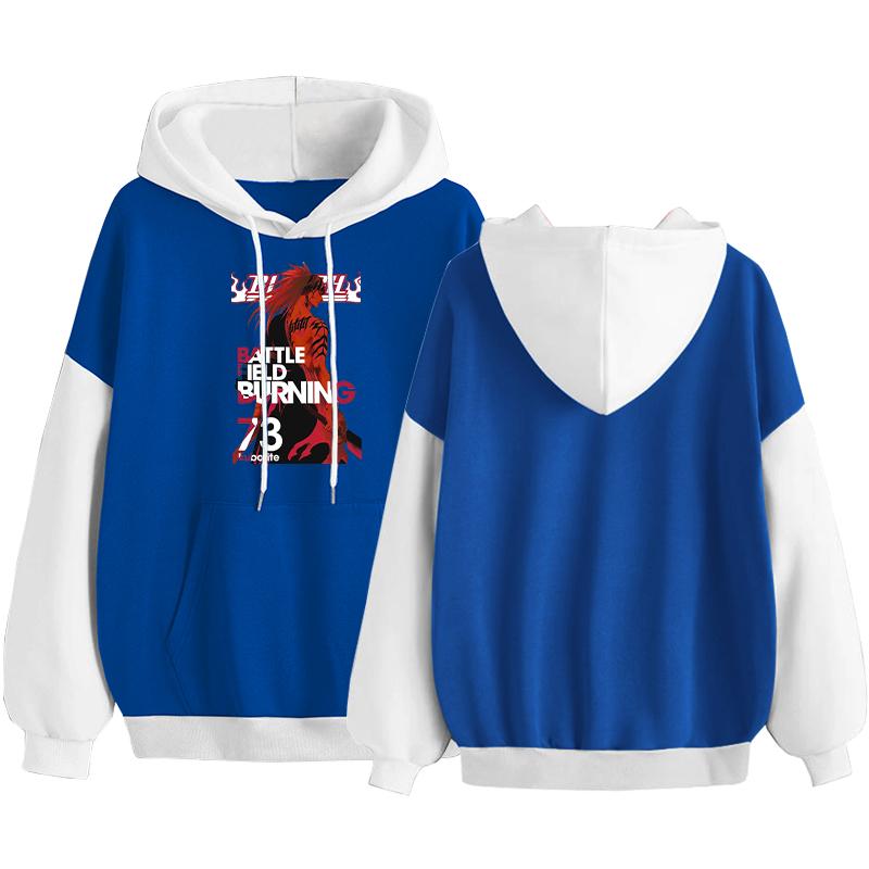 Anime Bleach Abarai Renji Hoodies Men Women Manga Cartoon Graphic Pullovers Long Sleeve Harajuku Unisex Sweatshirts