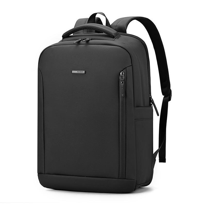 

Сучасний чорний рюкзак з кількома відділеннями та м якими лямками Міцна сумка для ноутбука для роботи, коледжу та повсякденного використання 29 x 17 x 43 cm чорний