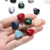 20pcs Acrylic Imitation Stone Heart Beads 14mm Love Spacer Loose Bead for DIY Necklace Bracelet Jewelry Making Supplies