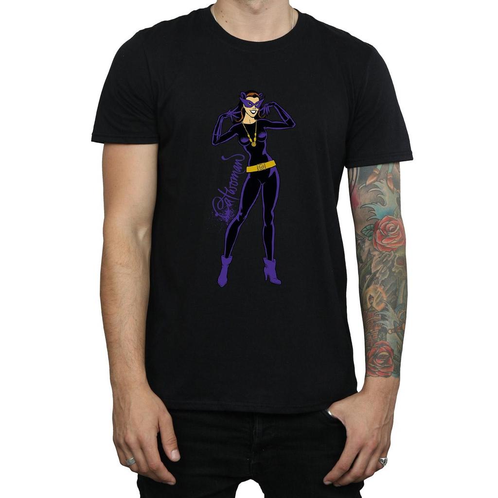 DC Comics Catwoman Happy Pose T-Shirt für Herren