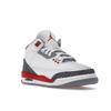 Air Jordan 3 Retro GS Fire Red 2022 Dětské tenisky Bílá Cementově šedá Černá DM0967-160
