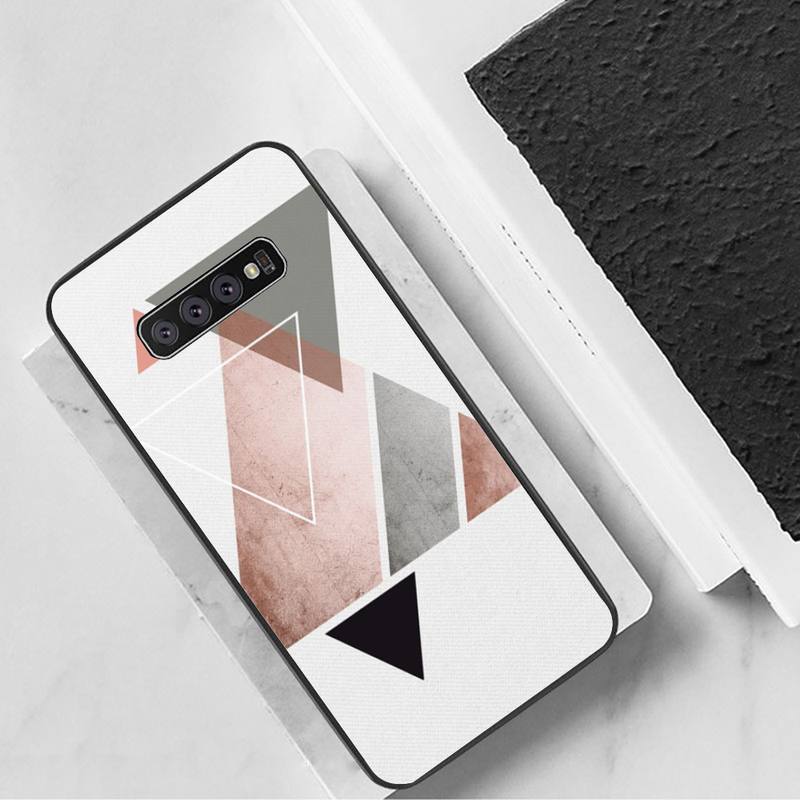 

Simple Triangle Phone Case For Samsung Galaxy S7 Edge Plus S9 S20Plus S20ULTRA S10lite S225G S10 Case GalaxyS21S30