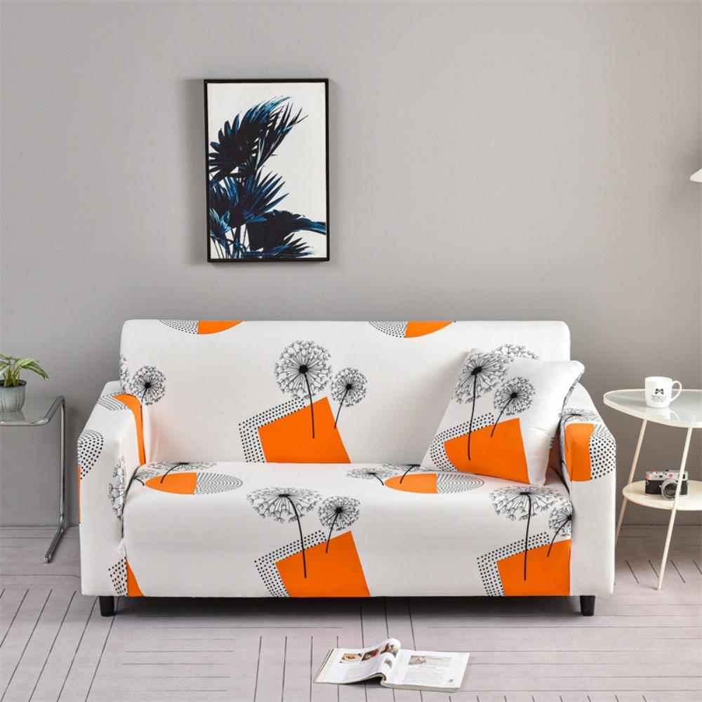 Full Cover Sofa Slipcover Elastic Stretchable Furniture Protector All Season Anti Slip Design