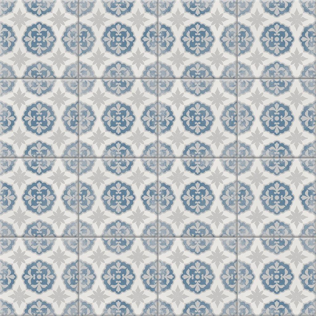 Decorative Porcelain Stoneware Tile Patchwork Floral Pisa 20X20 Cm Class I
