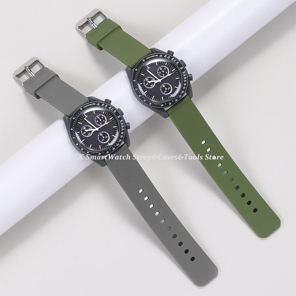 Bracelet Silicone à Libération Rapide 12/14/16mm 18mm 20mm 22mm 24mm Étanche Caoutchouc Bracelet pour Montre Connectée Huawei GT2/GT3