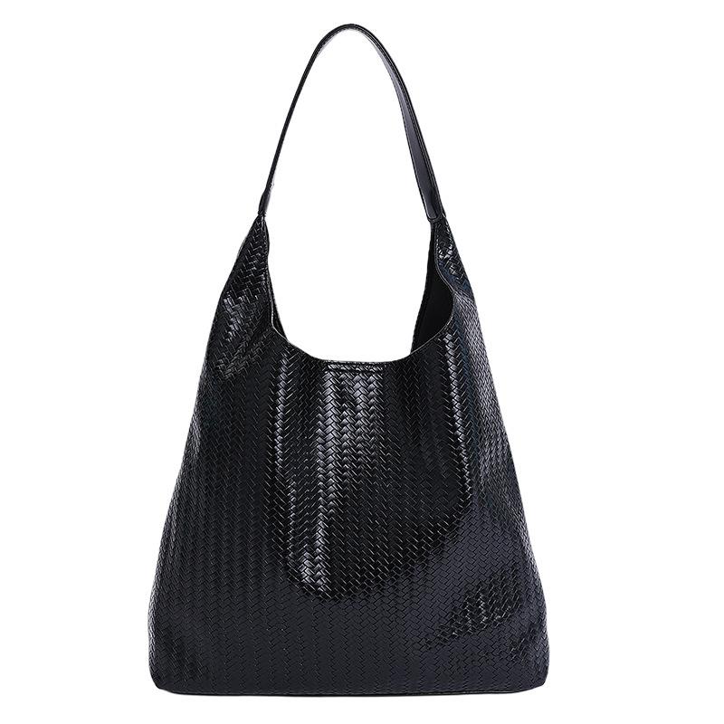 Niche Commuting Large-capacity New Casual Versatile Texture Woven Pattern Underarm Bag Shoulder Tote Bag