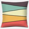 Retro Rainbow Geometric Color Series Pillow Cover Gift Home Office Decoration Pillow Bedroom Sofa Car Cushion Cover