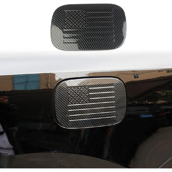 Carbon Fiber fuel tank gas door cover trim For Dodge Durango 2011-2022