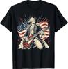 George Washington Playing Guitar 4th July 250th Anniversary T-Shirt