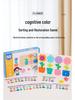 CE Certified Flower-Shaped Color Matching Wooden Toddler Board