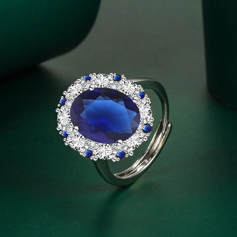Sace Gems Vintage Luxus Zirkon Ring Damen Schmuck Hochzeit Versprechen Party Geschenk