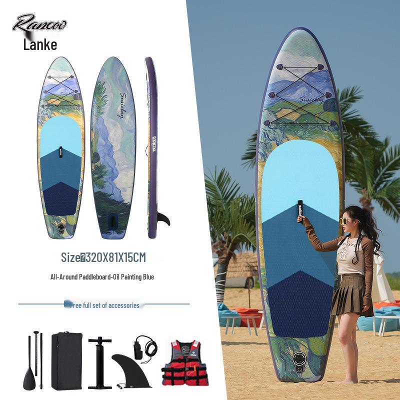 Lanko Inflatable Stand-Up Paddleboard for Racing and Surfing