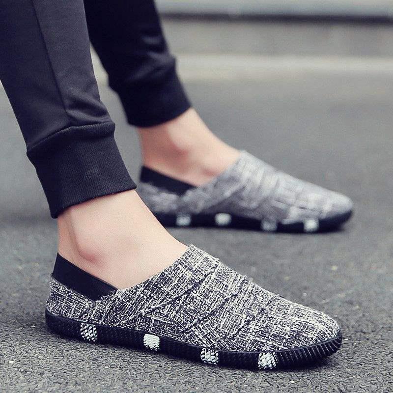 Men's Summer Linen Slip-on Canvas Shoes - Korean Style Casual Breathable Board Shoes