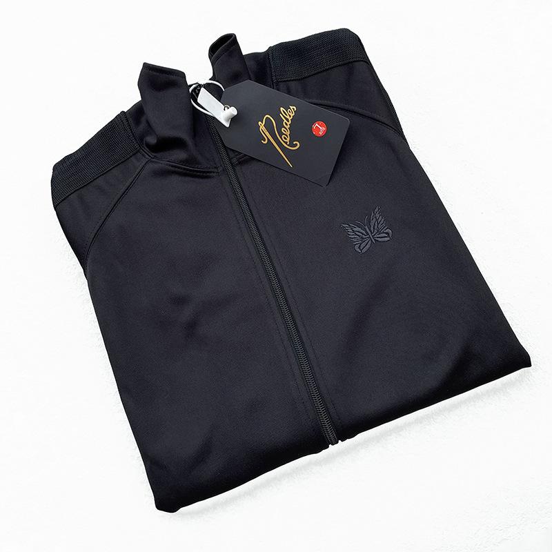 

NEEDLES TRACK Унісекс Повсякденна куртка з вишивкою метеликів - Японський трендовий бренд, Стиль на всі випадки життя, Осінній S