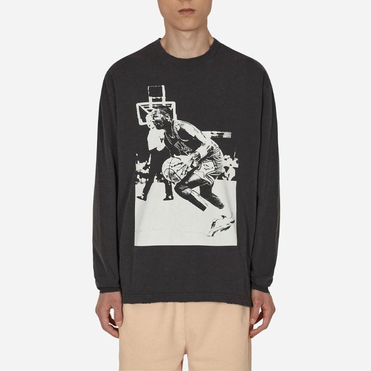 Air Jordan X Union M J Long-Sleeve T-Shirt (Asia Sizing) Off Noir Unisex Tops Black DM2842-045