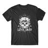Live Fast T-Shirt. Biker Skull Shirt 100% Cotton Premium Graphic Tee New