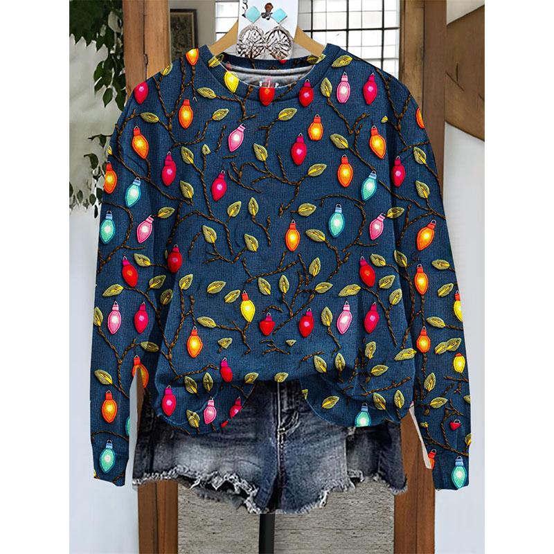 Nye julegensere Julemannen 3D-trykk Dame O-hals Hettegensere Casual Streetwear Y2k Overdeler Harajuku Topper Dameklær