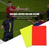 3.2x4.3 Inch Football Match Training Tool PVC Soccer Referee Red Yellow Card Warning and Ejection Card Football Sports Accessory