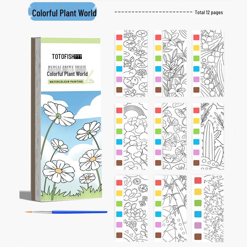 

Детская акварельная раскраска и книга для рисования с блокнотом для рисования в детском саду