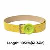 PU Y2K Waist Belt Large Button Decor Fashion Belt New Button Belt  Jeans