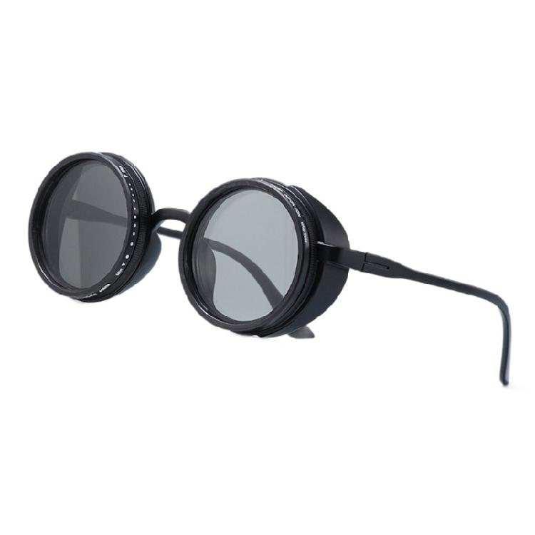 Unisex Retro Manual Dimming Sunglasses ND Adjustable Design Outdoor PC Frame Comfortable Fit