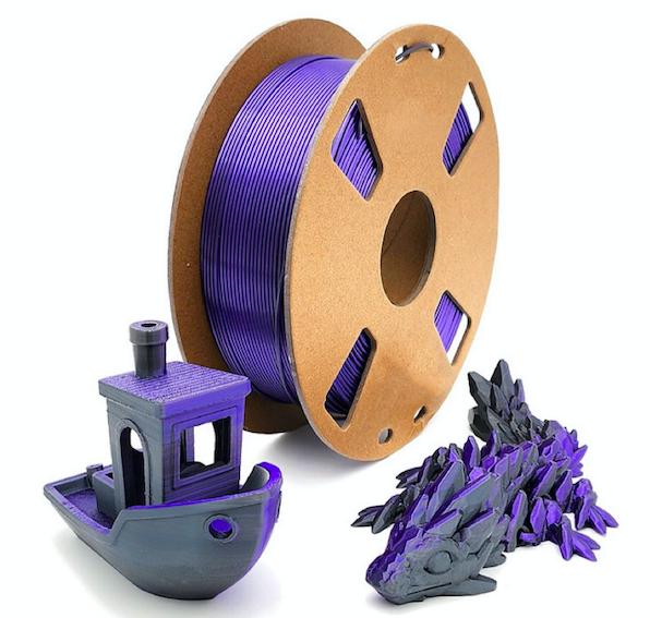 1KG 1.75mm PLA Silk Dual Color 3D Printer Filament Multiple Extruded Plastic Rods Including PETG Nylon Available Materials PPA