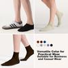Ubras Cotton Breathable Mid-Calf Socks for Men, Odorless Sports Socks, 5 Pairs, Couples' Multi-Color Straight-Leg