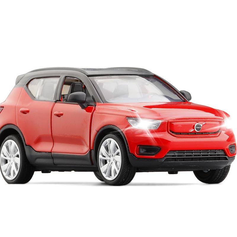 

1/32 Volvo XC40 SUV Sport Diecast Toy Car Vehicle Model Doors Openable Sound & Light Collection Pull Back Gift For Children Boys червоний