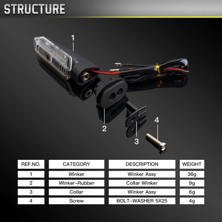 2pcs For Honda RS150 XRE300 CRF300 X-ADV Motorcycles LED Turn Signal Light