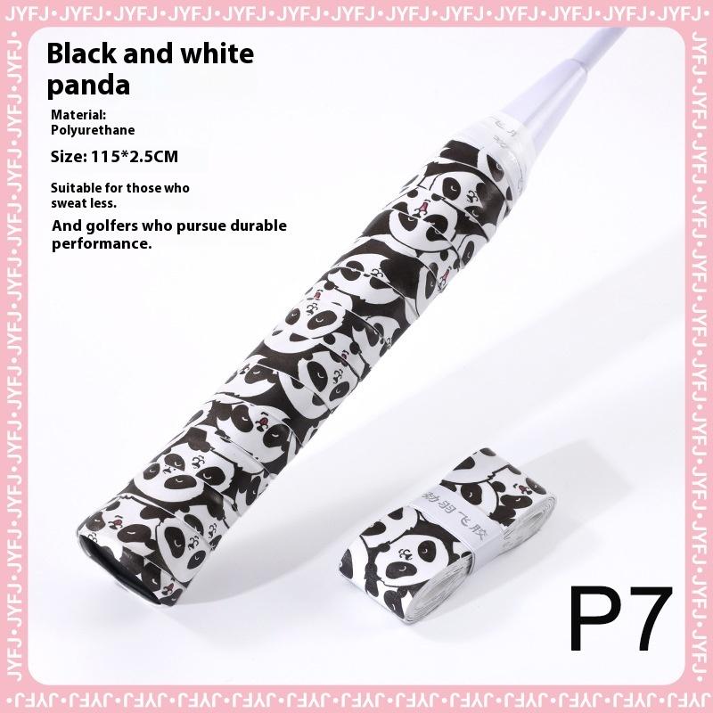 

1 шт. Мультяшный дизайн Теннисный овергрип Ударопрочный Поглощающий пот Нескользящий ПУ лента для обмотки ручки для теннисных/бадминтонных/сквош ракеток