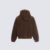 Mens Thick Warm Hooded Cotton Coat With Fur Collar Loose Fit Winter Casual Streetwear