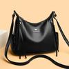 Retro Genuine Leather Underarm Bag, Commuting Single-shoulder Bag for Work, Niche, Simple and Trendy Crossbody Bag