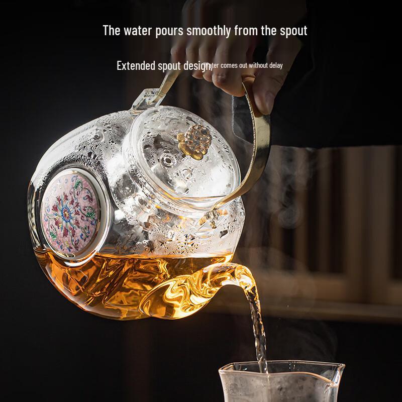 Chaxun Enamel Glass Tea Kettle for Electric Stoves
