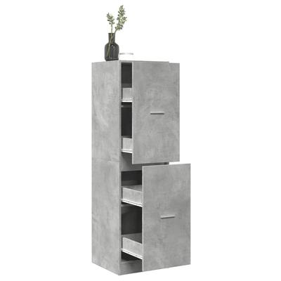 Vidaxl Pharmacy Cabinet, Concrete Grey, 40X41X144.5 Cm