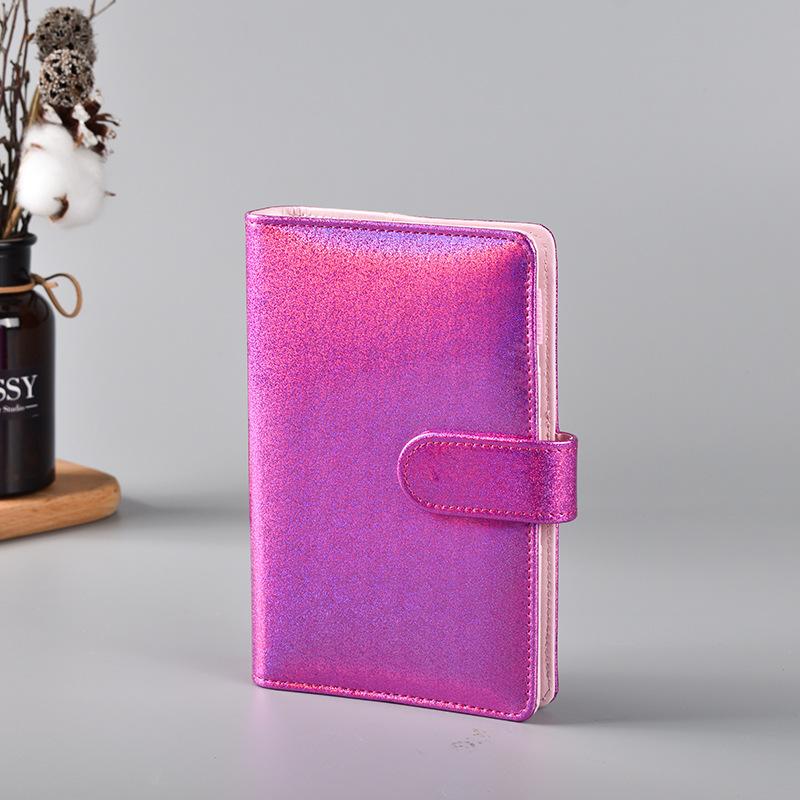 

A5 A6 Блокнот с лазерным блеском, блокнот, розовый кавайный планировщик, подарочный альбом для вырезок в мягкой обложке, креативные школьные принадлежности, журнал, дневник A6