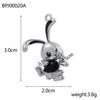 CARLIDANA Stainless Steel Waterproof Heart Love Leaf Rabbit Letter Charms Pendant Gold Plated Heart Pendant Charms For Making J