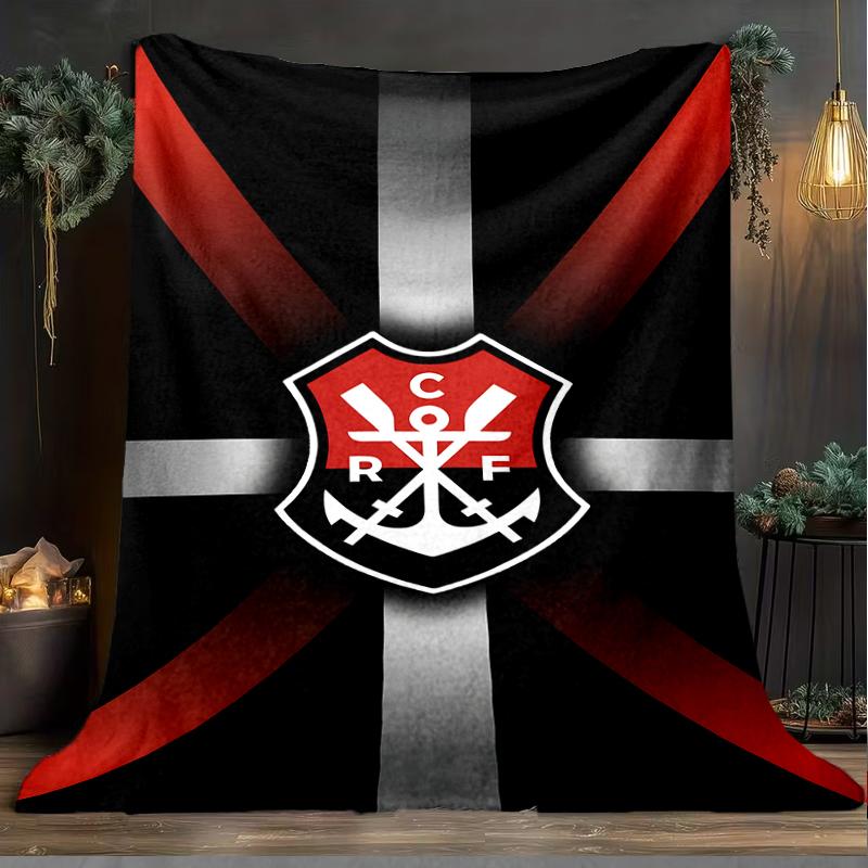 1PC CR Flamengo Printed Soft Flannel Blanket Throw for Adult Bedroom Living Room Sofa Camping Travel Fan Gifts Christmas Gifts